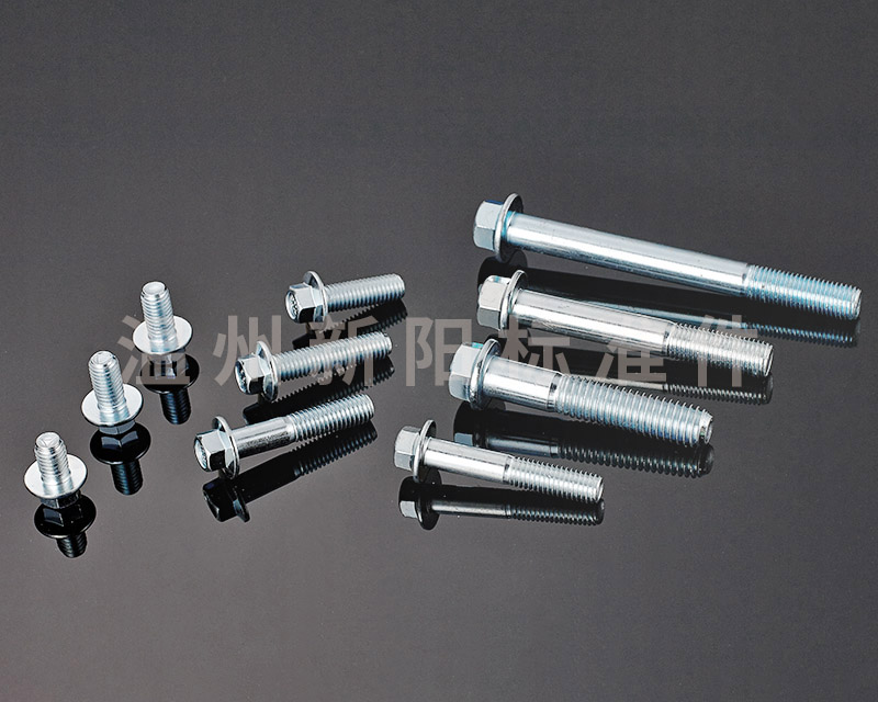 -Q184 -Q185 -GB16674 -外六角法蘭螺栓 -8.8級(jí) -藍(lán)白鋅